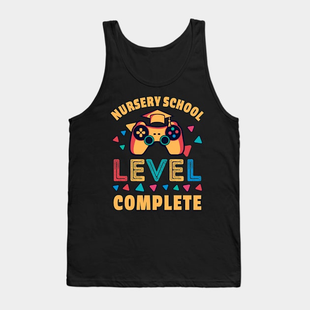 Nursery School Level Complete Gaming Kids Gift Tank Top by qwertydesigns